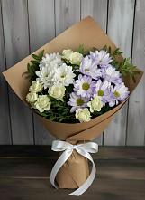 Букет цветов из:  Хризантемы и Розы в Агрогородок