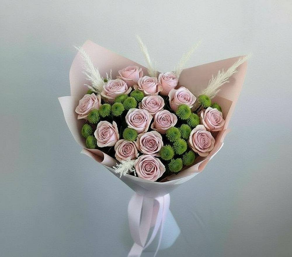 Букет цветов из: Розы и Хризантемы в Агрогородок